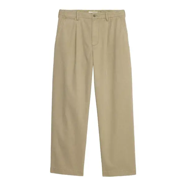Loose Pleated Chino Pant