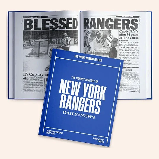 Personalized NHL History Books