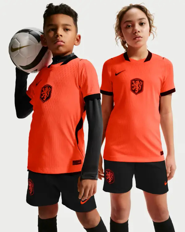 Netherlands 2026 Match Home Big Kids' Nike Aero-FIT Soccer Authentic Jersey