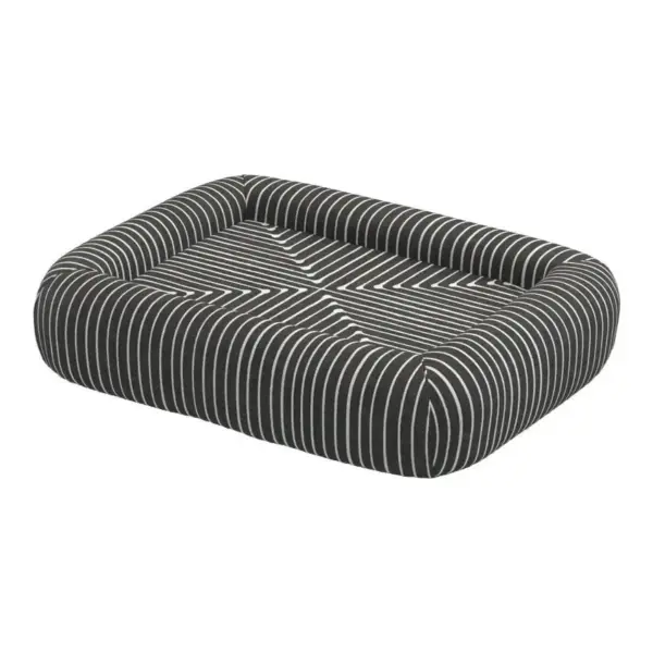 Inkdrop Woven Bolster Pet Bed