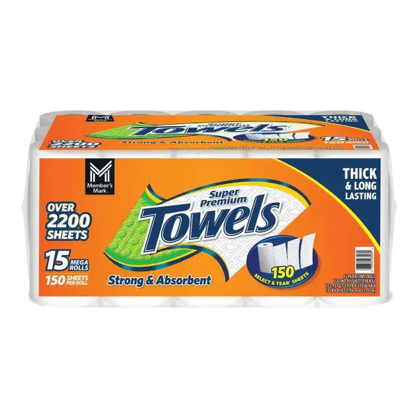 Select & Tear 2-Ply Paper Towel 15 rolls