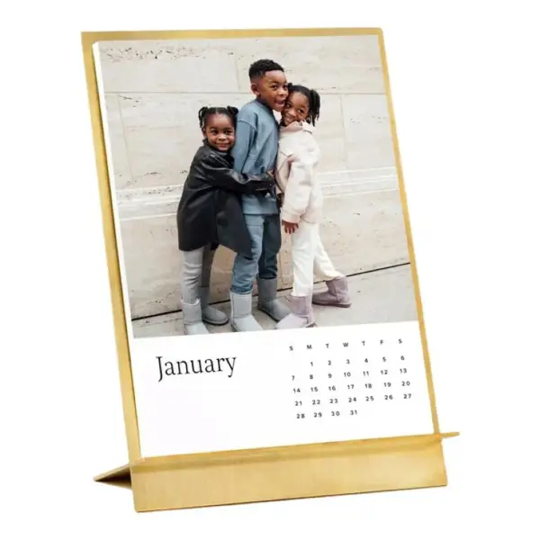 Brass Easel & Calendar