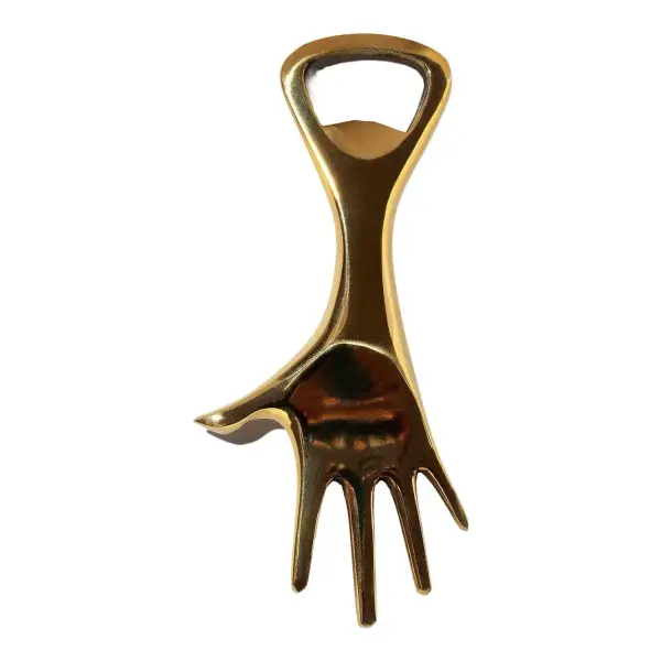 Brass Hand Bottle Opener