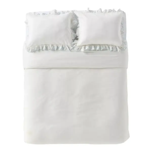 Fera Cotton Embroidered Sateen Duvet