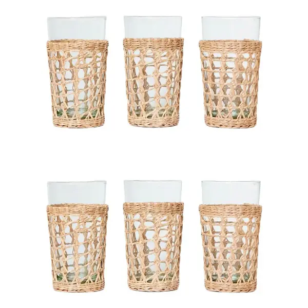 Cage Highball Glasses, Set Of 6