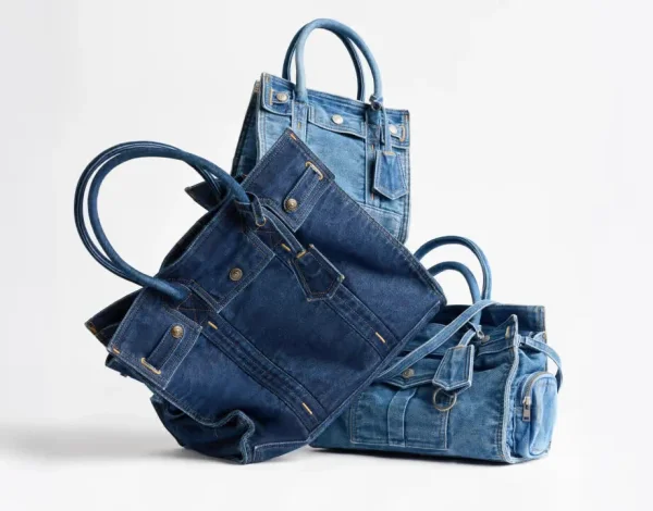 Denim Five Pocket Satchel