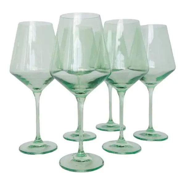 Colored Wine Stemware, Set of 6