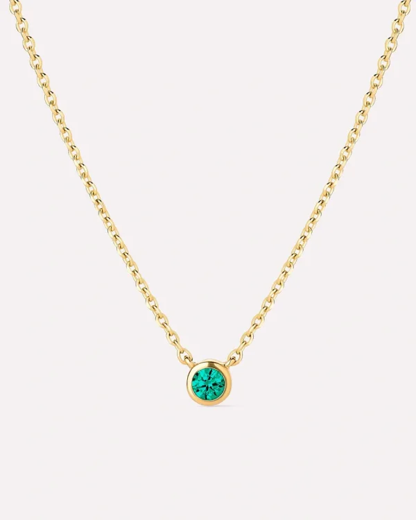 Birthstone Necklace - Solo Birthstone Necklace