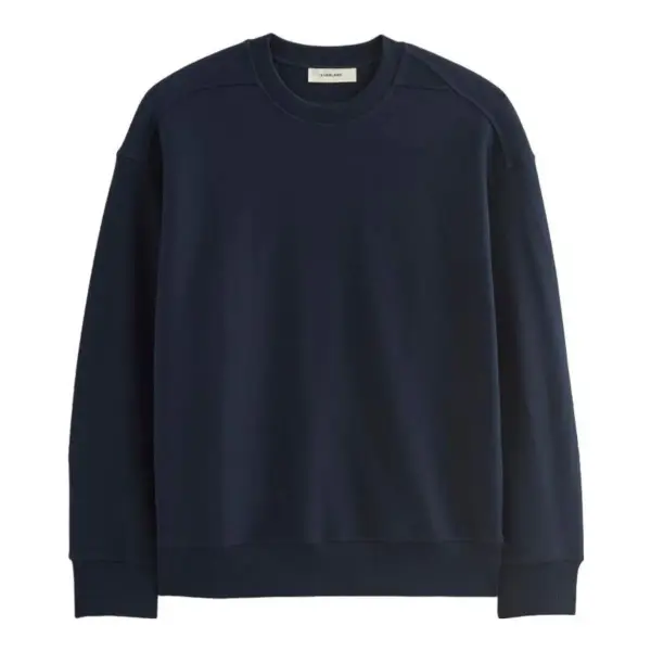 Twill Terry Jacquard Crew Sweatshirt