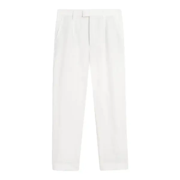 Darted 100% Linen Trousers