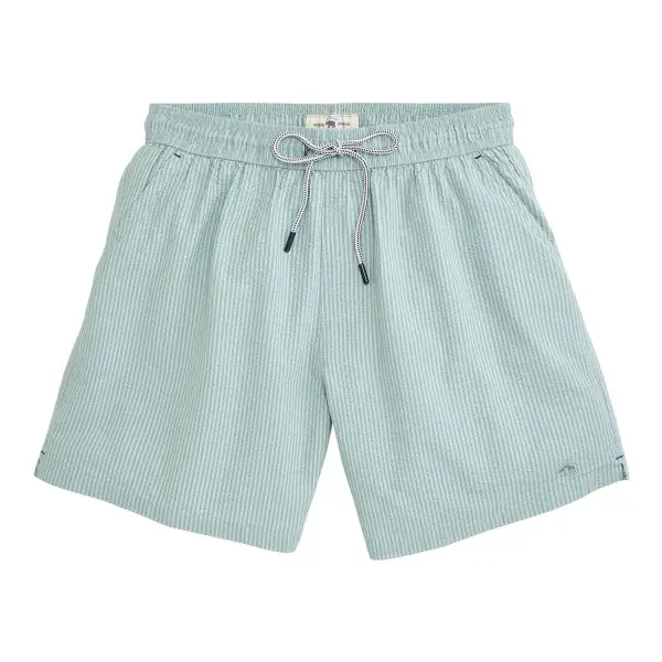 Coastal Seersucker Swim Trunk