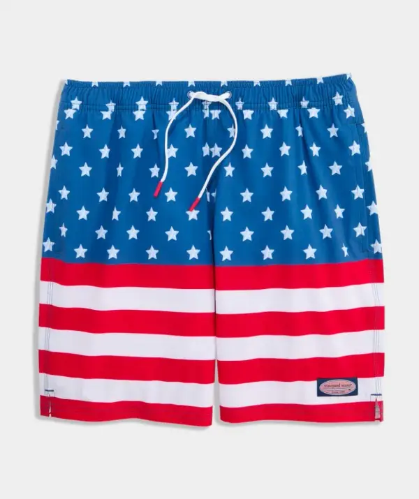 7 Inch Printed Chappy Swim Trunks