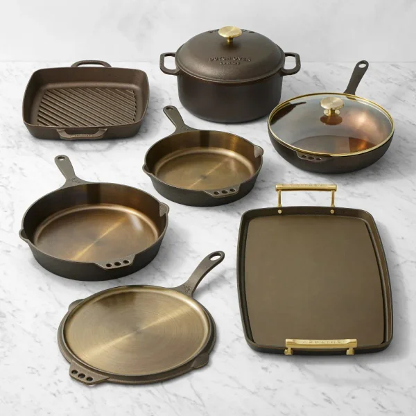 Smithey Seasoned Cast Iron 9-Piece Cookware Set