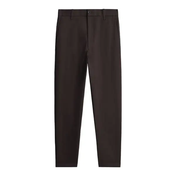Cotton Slim-Fit Straight-Leg Chinos Pants