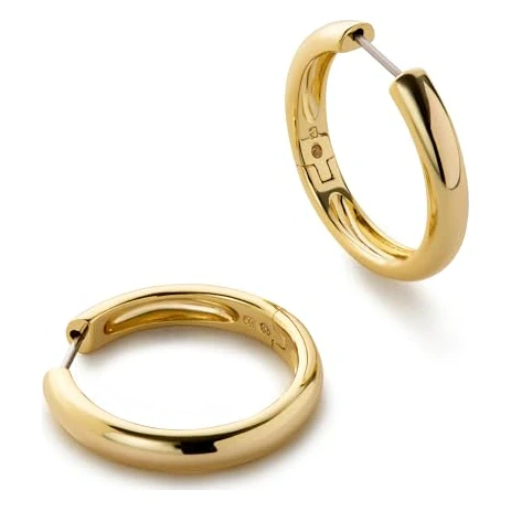 Gold Hoop Earrings - Giulia Medium