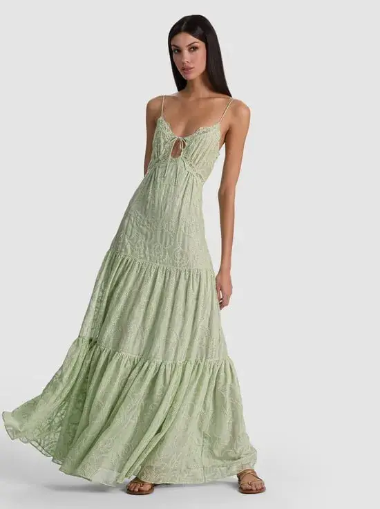 NICKY TIERED MAXI DRESS