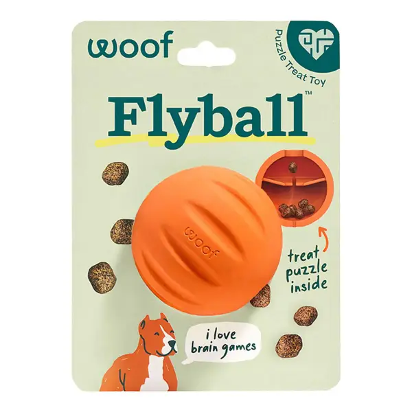 Flyball 2-In-1 Fetch Ball & Puzzle Toy