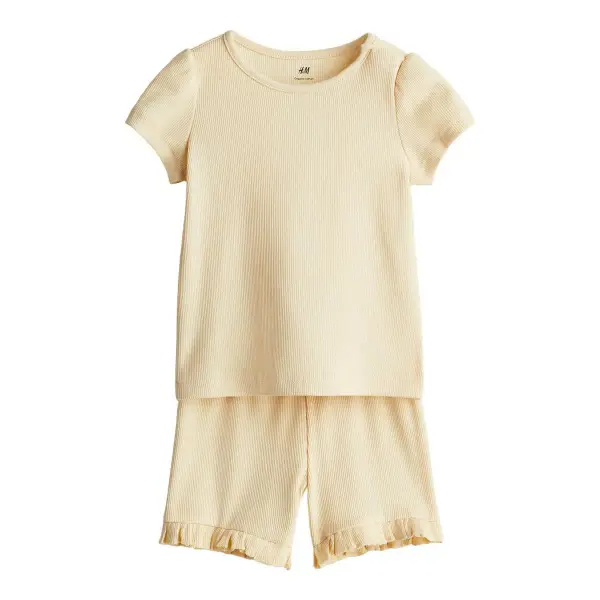 2-Piece Ribbed Cotton Set