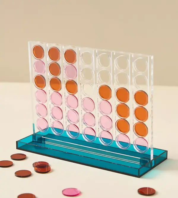 Four In A Row Acrylic Tabletop Game