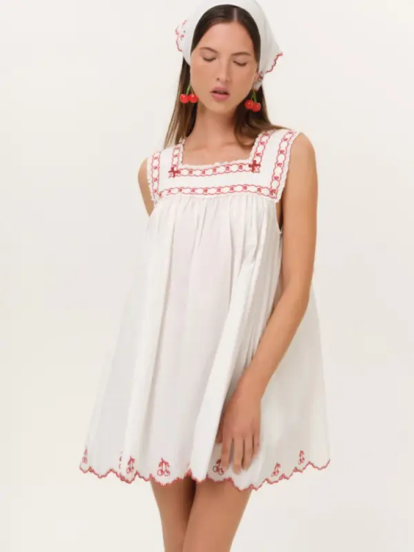Emma Mini Dress — White