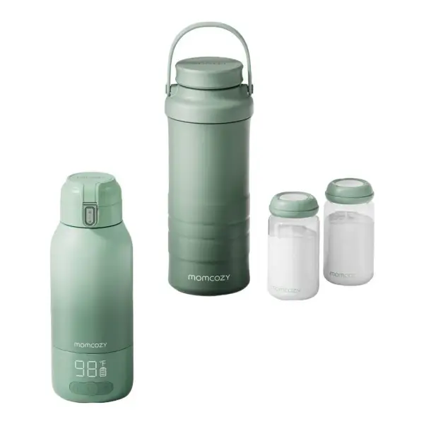 On-the-Go Bundle: Portable Baby Bottle Warmer + 22oz Baby Bottle Cooler
