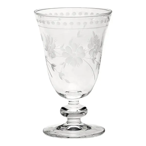 Vintage Etched Goblets, 9-oz