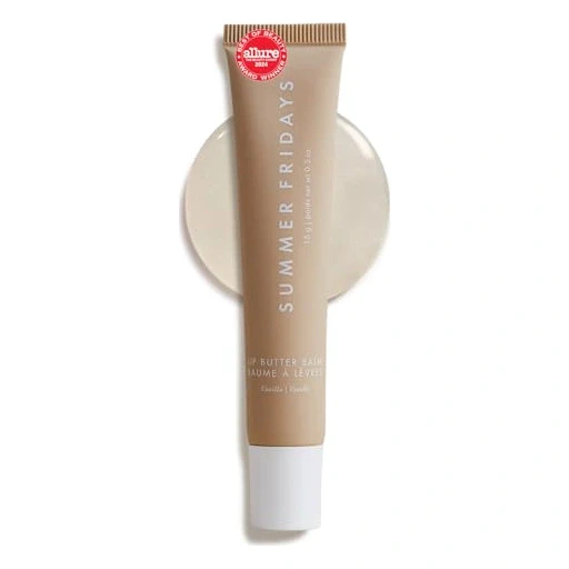 Summer Fridays Lip Butter Balm - Conditioning Lip Mask and Lip Balm for Instant Moisture, Shine and Hydration - Sheer-Tinted, Soothing Lip Care - Vanilla (.5 Oz)