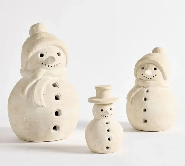 Terracotta Snowman