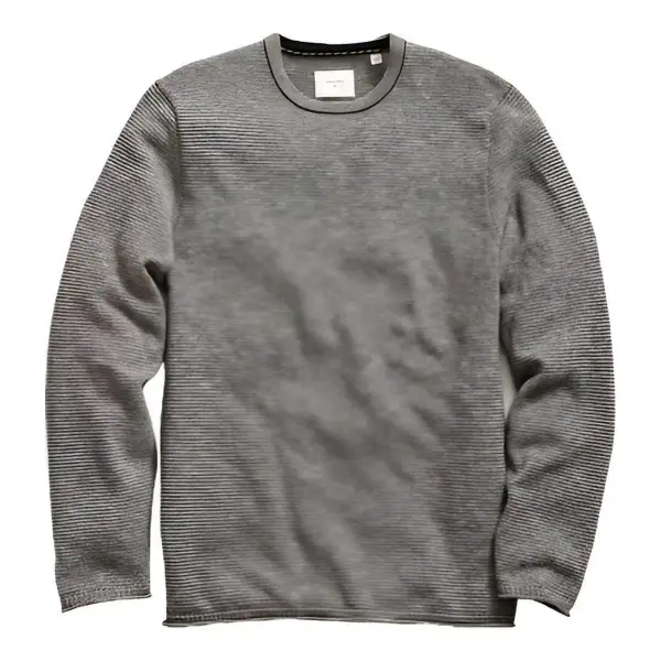 Tuck Stripe Crewneck Sweater