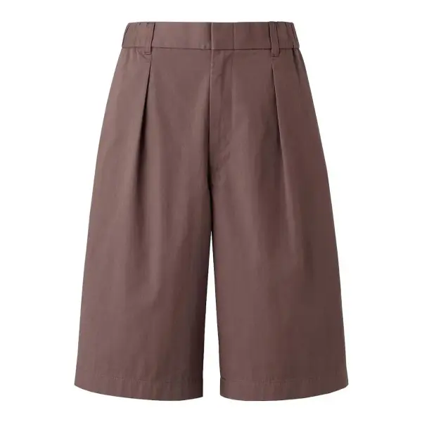 Pleated Wide Shorts
