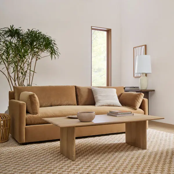 Anton Solid Wood Coffee Table (44"–60")