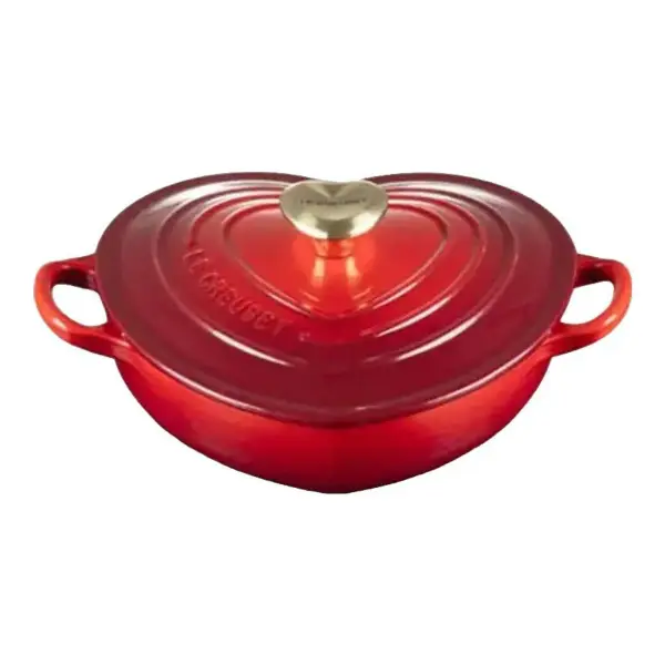 Shallow Heart Cocotte with Heart Knob