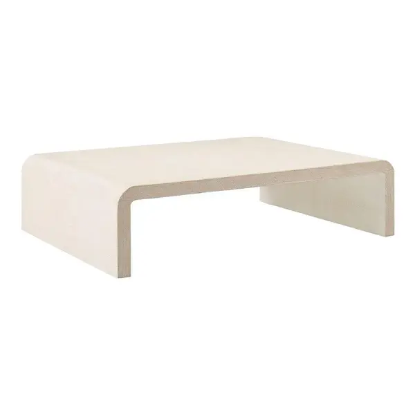 Solstice Painted Raffia Low Coffee Table (44")