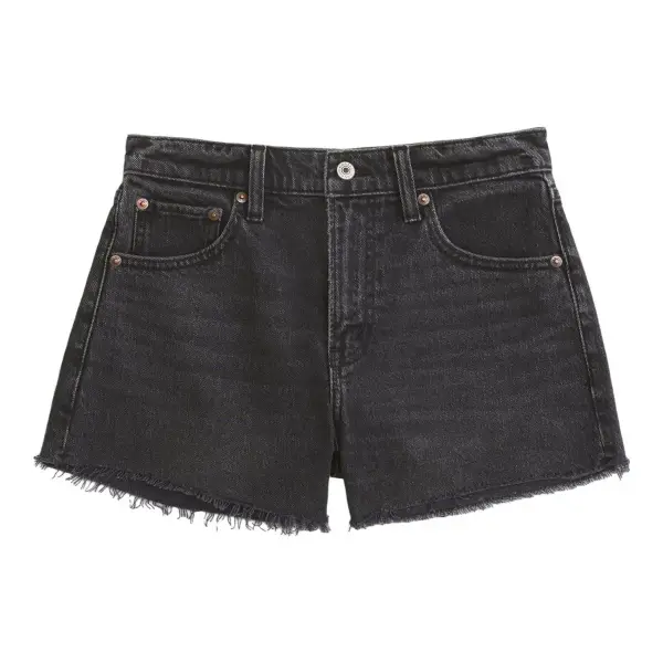 High Rise 90s Cutoff Short