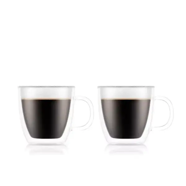 Bodum Bistro Double Wall Espresso Glasses, 5 oz., Set of 2
