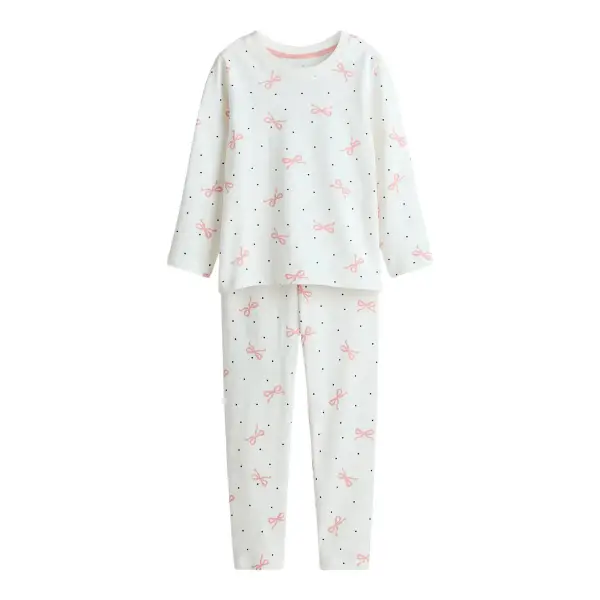 Snug-Fit Cotton Jersey Printed Pajamas