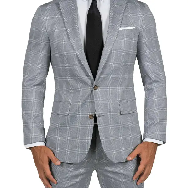 Athletic Fit Stretch Wool Suit