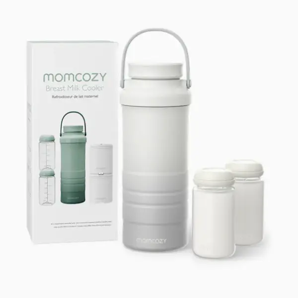 Momcozy Portable Breast Milk Cooler, 22 oz - White Ombre