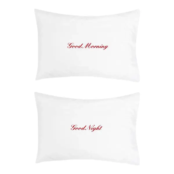 Good Morning, Good Night Pillowcase Set
