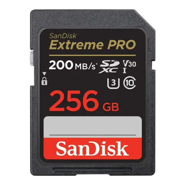 Extreme Pro 256gb Uhs-i U3 Sdxc Memory Card
