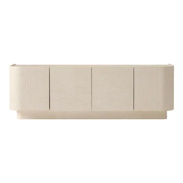 Solstice Painted Raffia Media Console