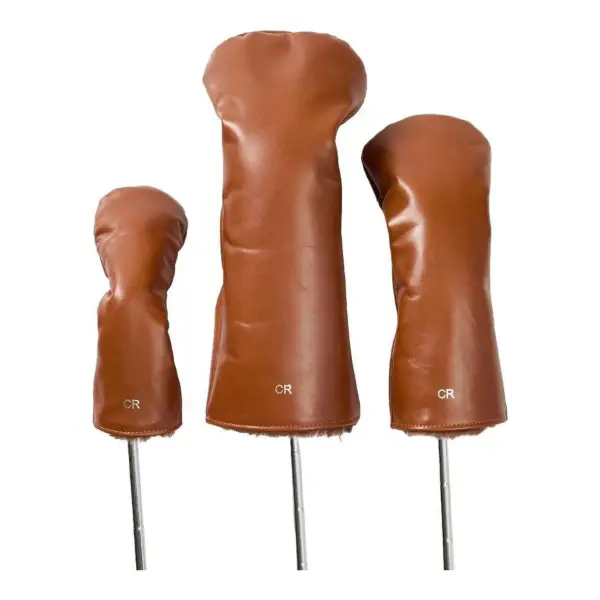 Leather Golf Headcover Set Of 3