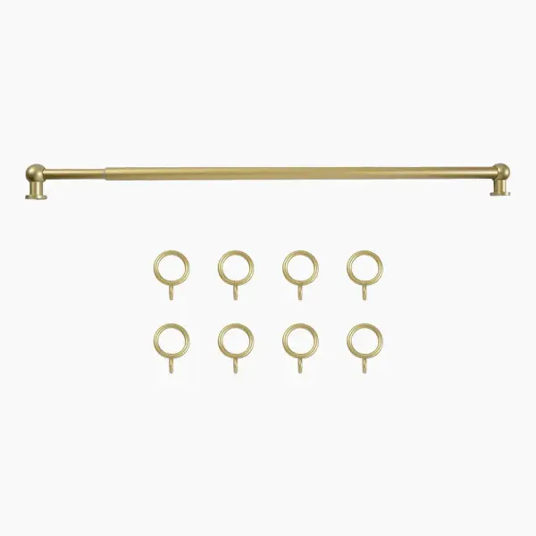 Milo Cafe Curtain Rods with Rings