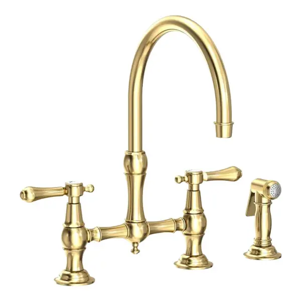 Chesterfield Kitchen Bridge Faucet with Side Spray