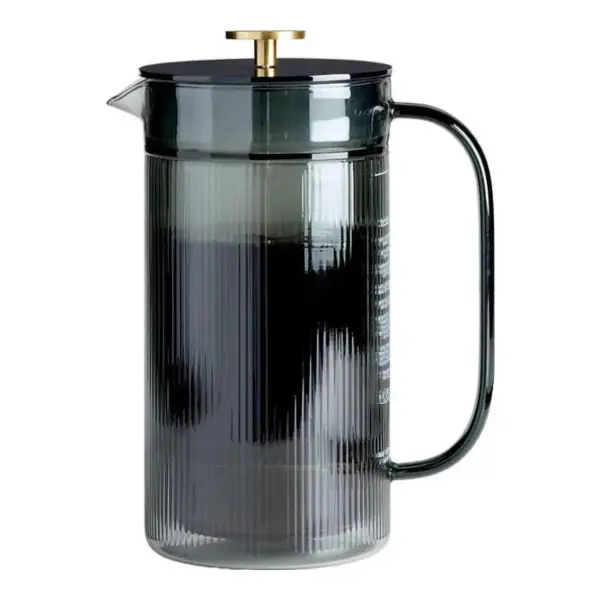 Bodum X Crate & Barrel Double Wall French Press With Brass Knob