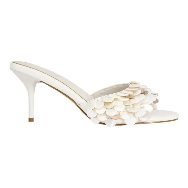 Gaura Mother Of Pearl Stiletto Sandal