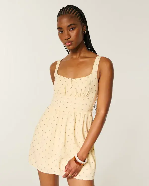Scoop Babydoll Mini Dress