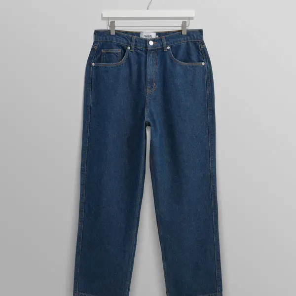 Felix Ecru Loose Fit Denim Jeans