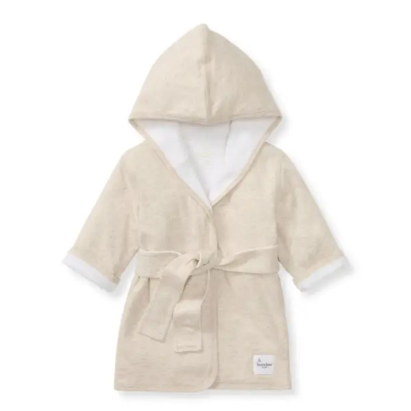 Organic Cotton Knit Terry Hooded Robe