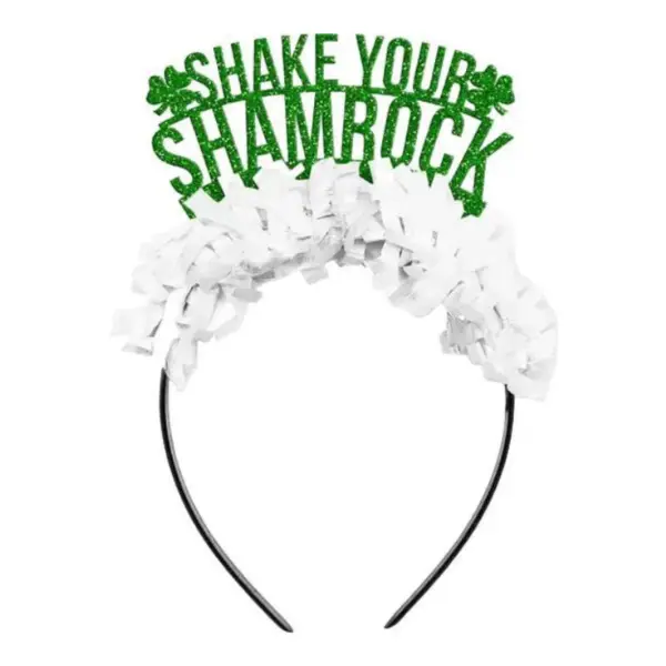 Shake Your Shamrock St Patricks Day Party Headband